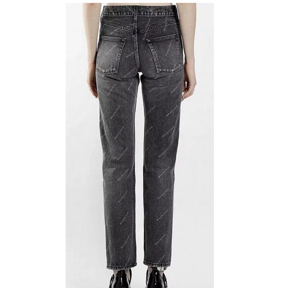 balenciaga  black classic logo jeans  size 30